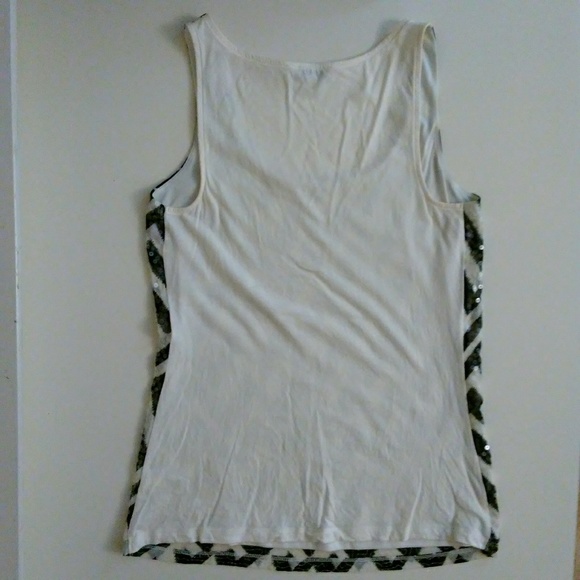 Zig Zag Sequin Sleeveless Chevron Top Express XS Cheugy - Picture 4 of 6